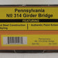 MTH 30-12003 NYC #314 Girder Bridge EX/Box