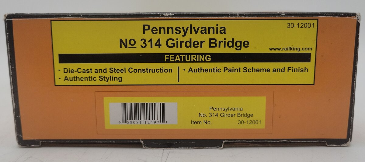 MTH 30-12003 NYC #314 Girder Bridge EX/Box