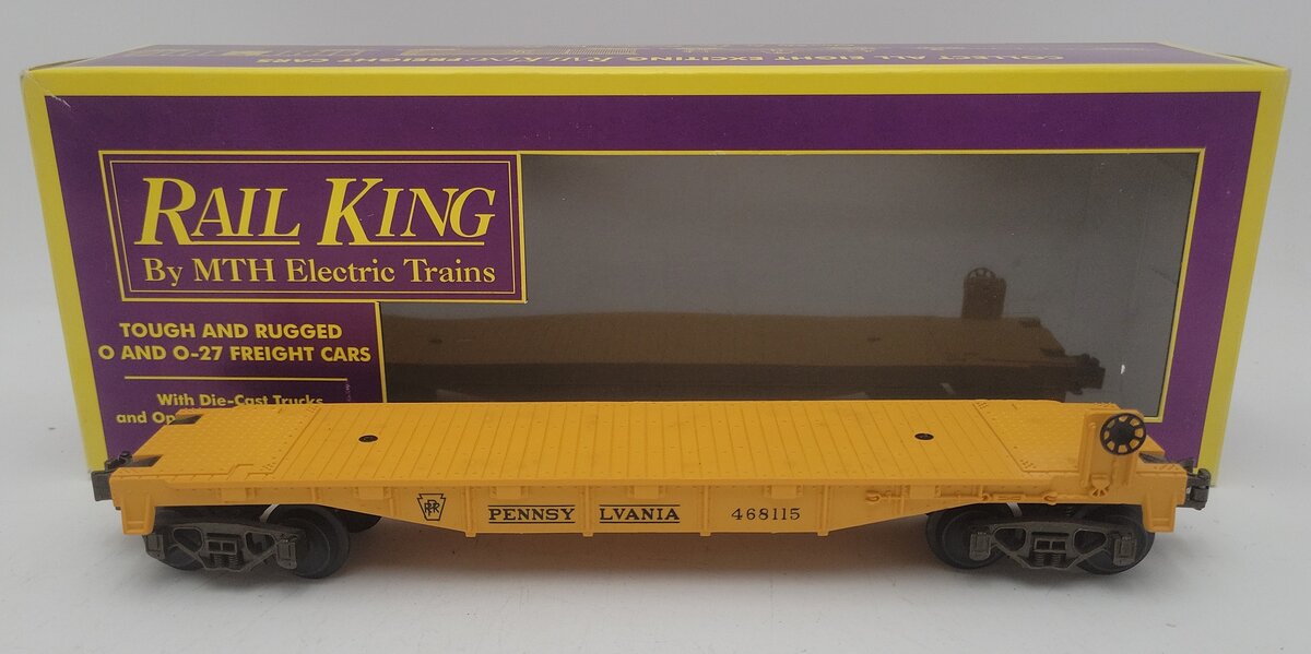 MTH 20-7600 Pennsylvania Flatcar (3-Rail) EX/Box