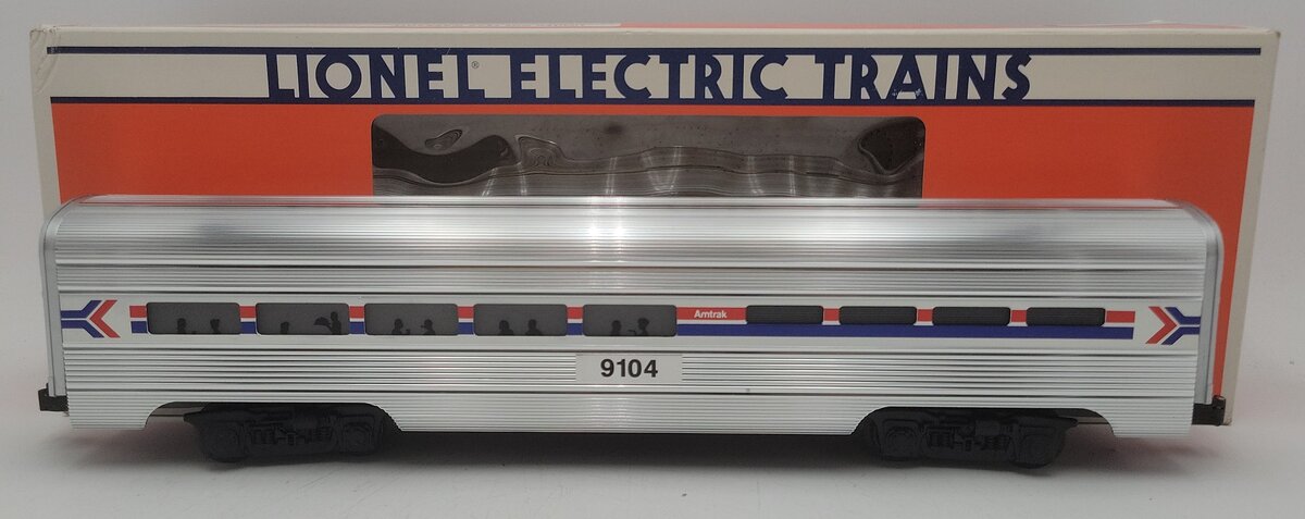 Lionel 6-19104 O Gauge Amtrak Aluminum Dining Passenger Car #9104 EX/Box