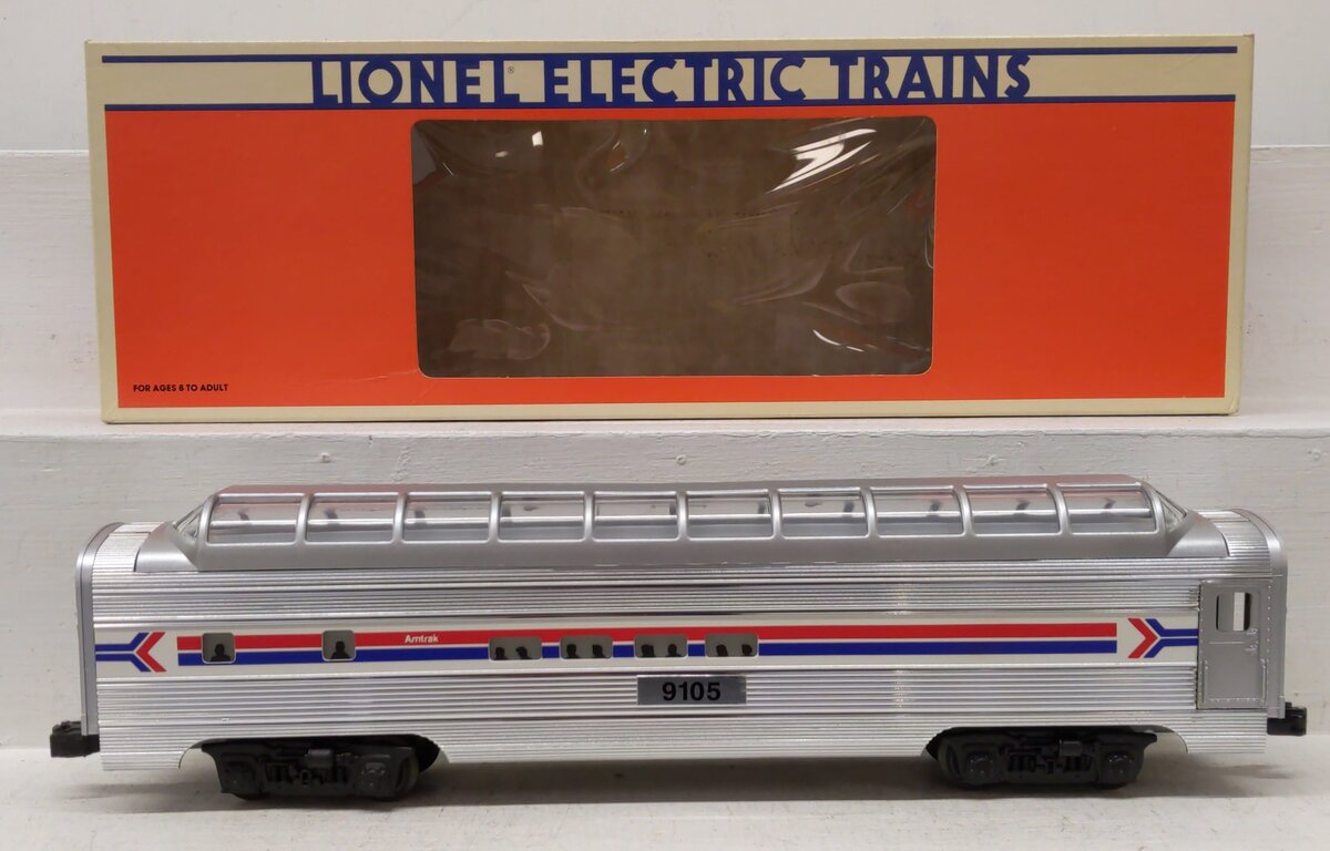 Lionel 6-19105 O Gauge Amtrak Full Vista Dome Car #9105 EX/Box