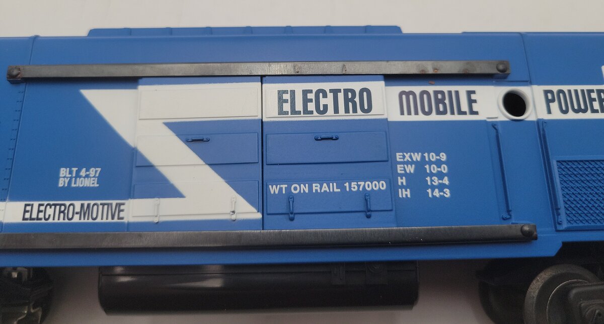 Lionel 6-19825 O Gauge EMD Electric Power Generator Car #3530 EX