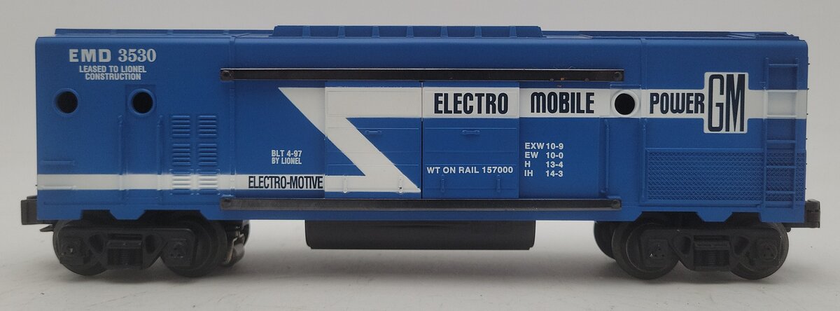 Lionel 6-19825 O Gauge EMD Electric Power Generator Car #3530 EX