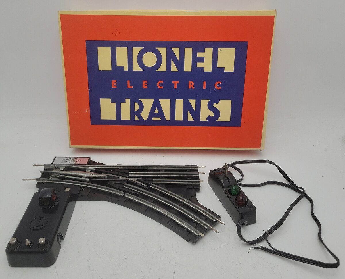 Lionel 6-5132 O Right Hand Remote Control Switch Turnout EX/Box