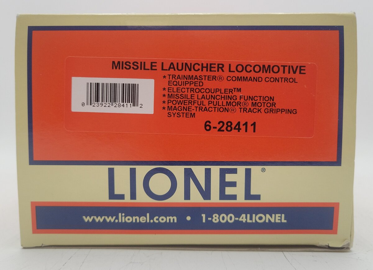 Lionel 6-28411 U.S. Army Missile Launcher Locomotive EX/Box