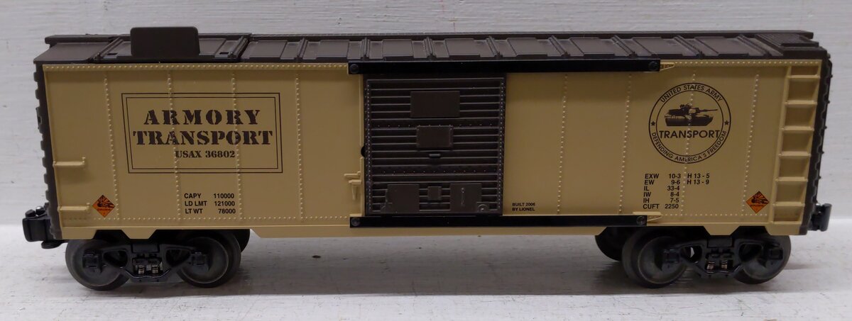 Lionel 6-14244 O Gauge Ammo Loader With Ammo Boxcar #36802 EX/Box