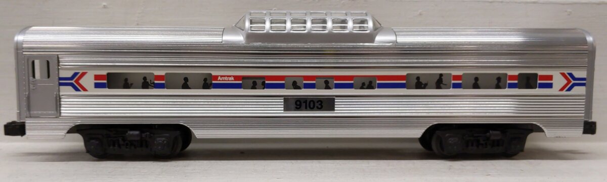 Lionel 6-19103 O Gauge Amtrak Aluminum Vista Dome Passenger Car #9103 EX/Box