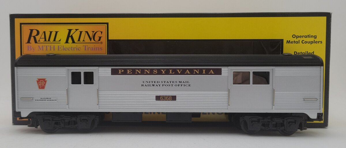 MTH 30-6070S O Pennsylvania Streamlined Baggage Car #6368 LN/Box