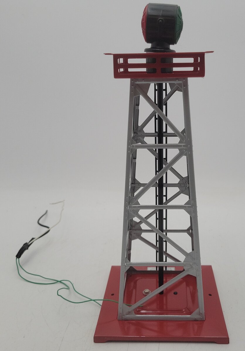 MTH 30-9033 O Gauge #394 Operating Red & Green Rotating Aircraft Beacon EX/Box