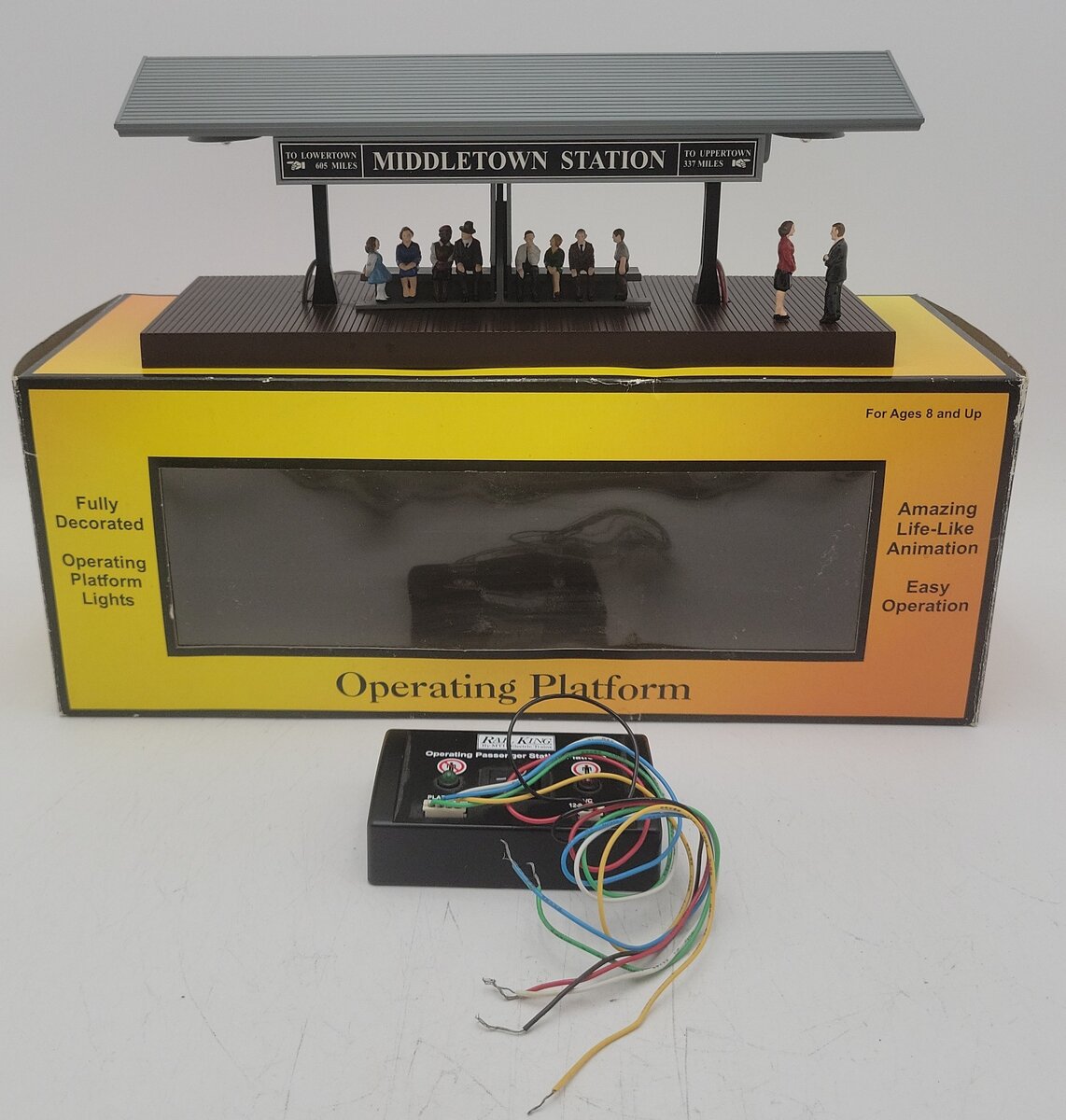 MTH 30-9107 O Middletown Operating Station Platform w/Gray Roof LN/Box