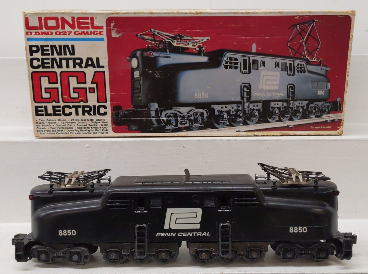 Lionel 6-8850 O Gauge Penn Central GG-1 Electric Locomotive #8850 VG/Box