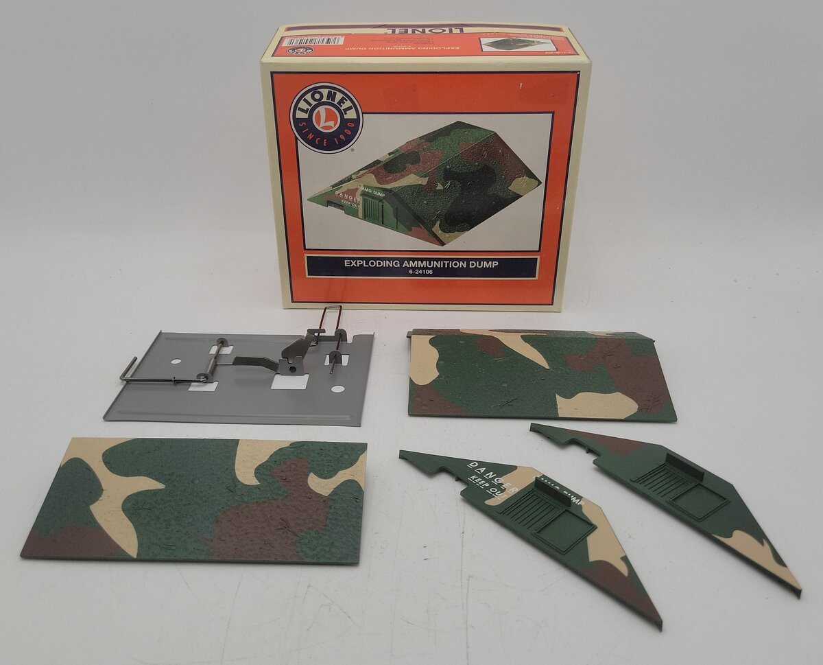 Lionel 6-24106 O Scale Exploding Ammunition Dump Kit LN/Box