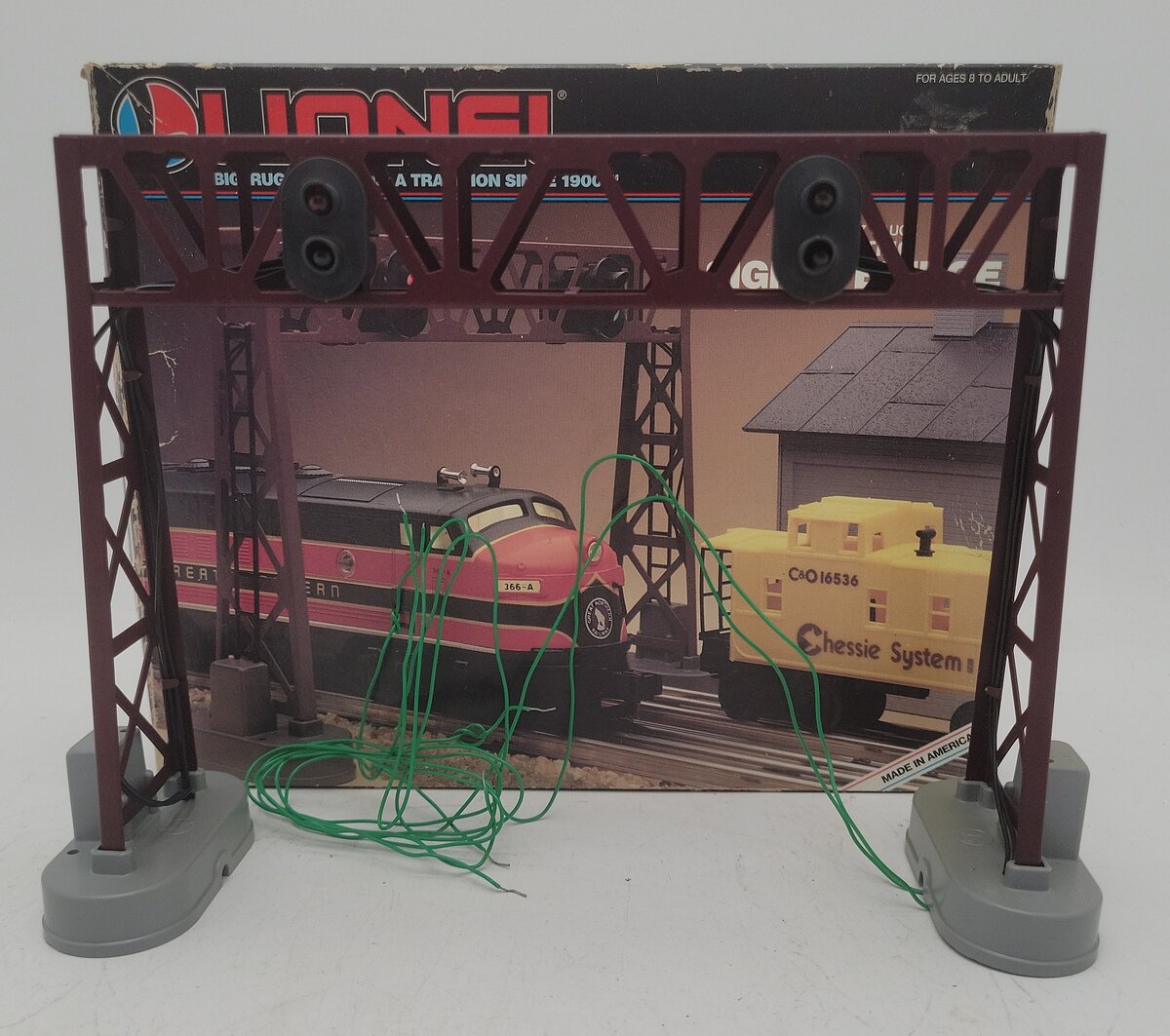 Lionel 6-12895 O Gauge Operating Dual Signal Bridge EX/Box