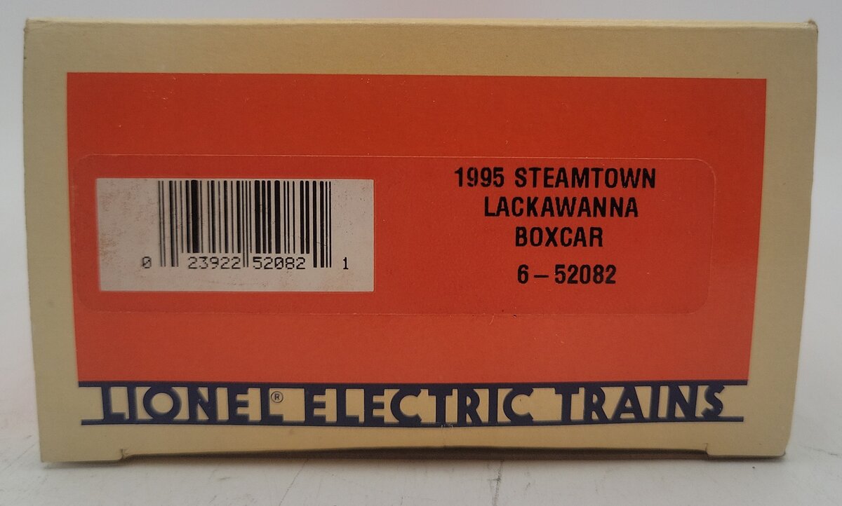 Lionel 6-52082 O Gauge Steamtown Lackawanna Boxcar EX/Box