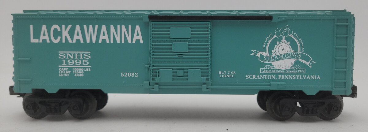 Lionel 6-52082 O Gauge Steamtown Lackawanna Boxcar EX/Box