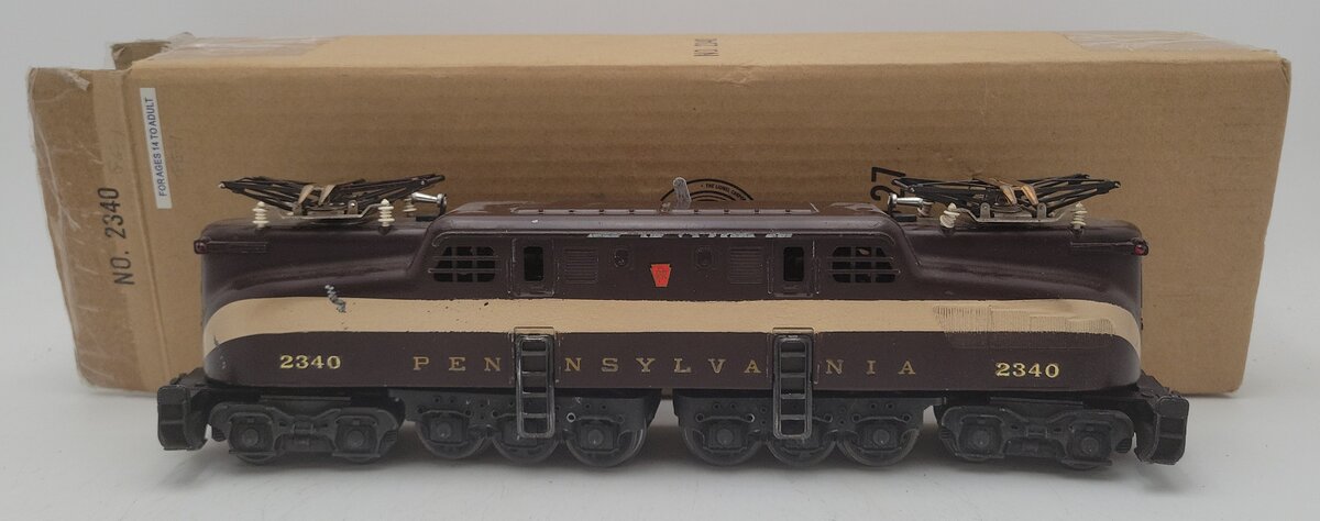 Lionel 2340 Vintage O Pennsylvania GG-1 Tuscan 5-Stripe Electric Locomotive