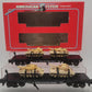 American Flyer 6-48507 S US Army Flatcars with Tanks (Set of 2) LN/Box