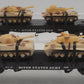 American Flyer 6-48507 S US Army Flatcars with Tanks (Set of 2) LN/Box