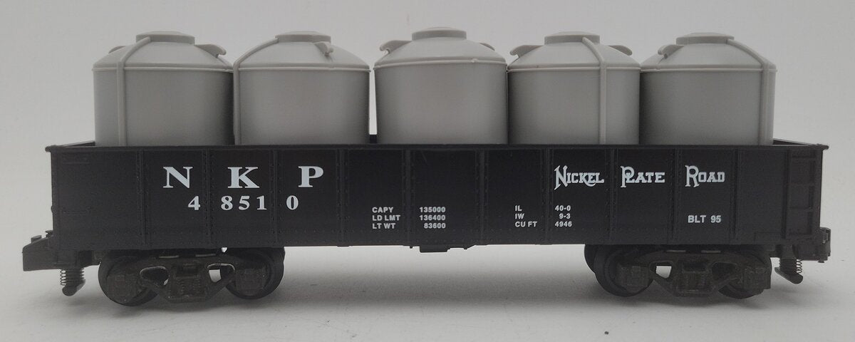 American Flyer 6-48510 S Scale Nickel Plate Road Gondola with Canisters #48510 LN/Box