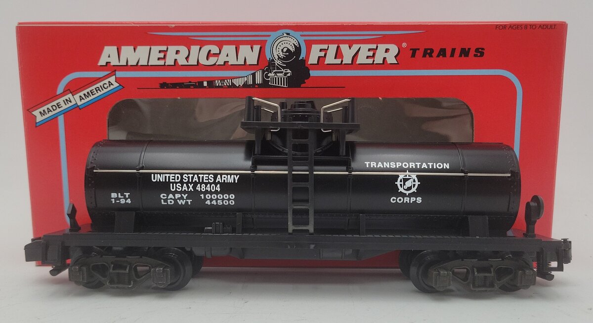 American Flyer 6-48404 S Scale U.S. Army Single Dome Tank Car LN/Box