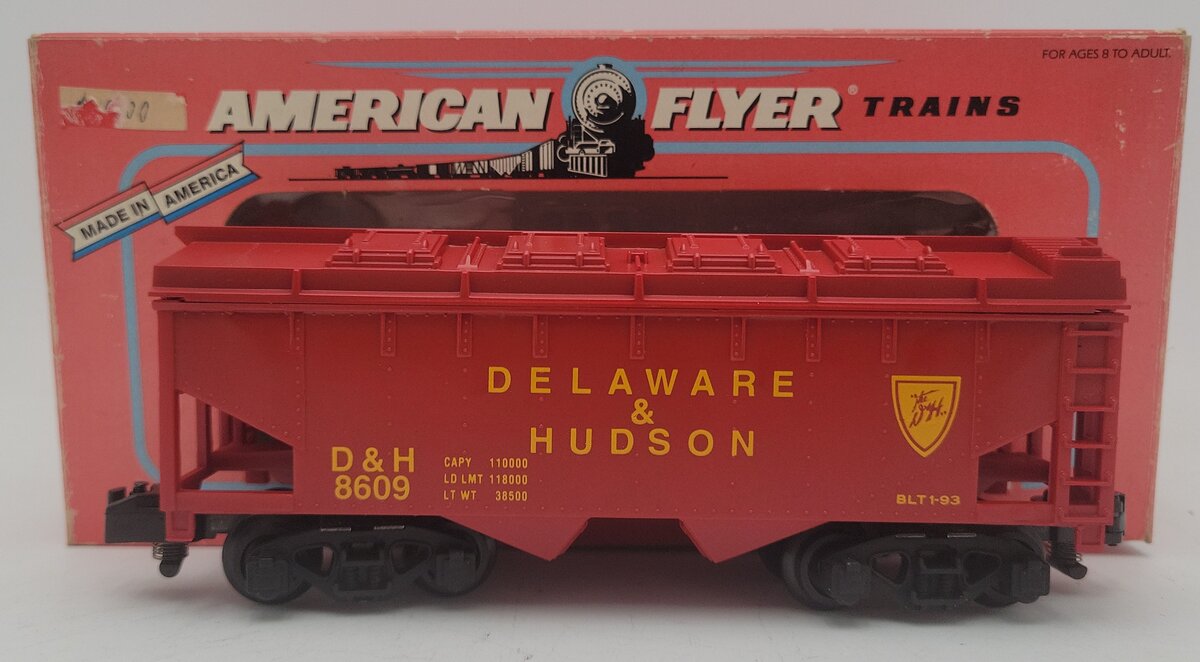 American Flyer 6-48609 S Scale Delaware & Hudson Covered Hopper #8609 LN/Box