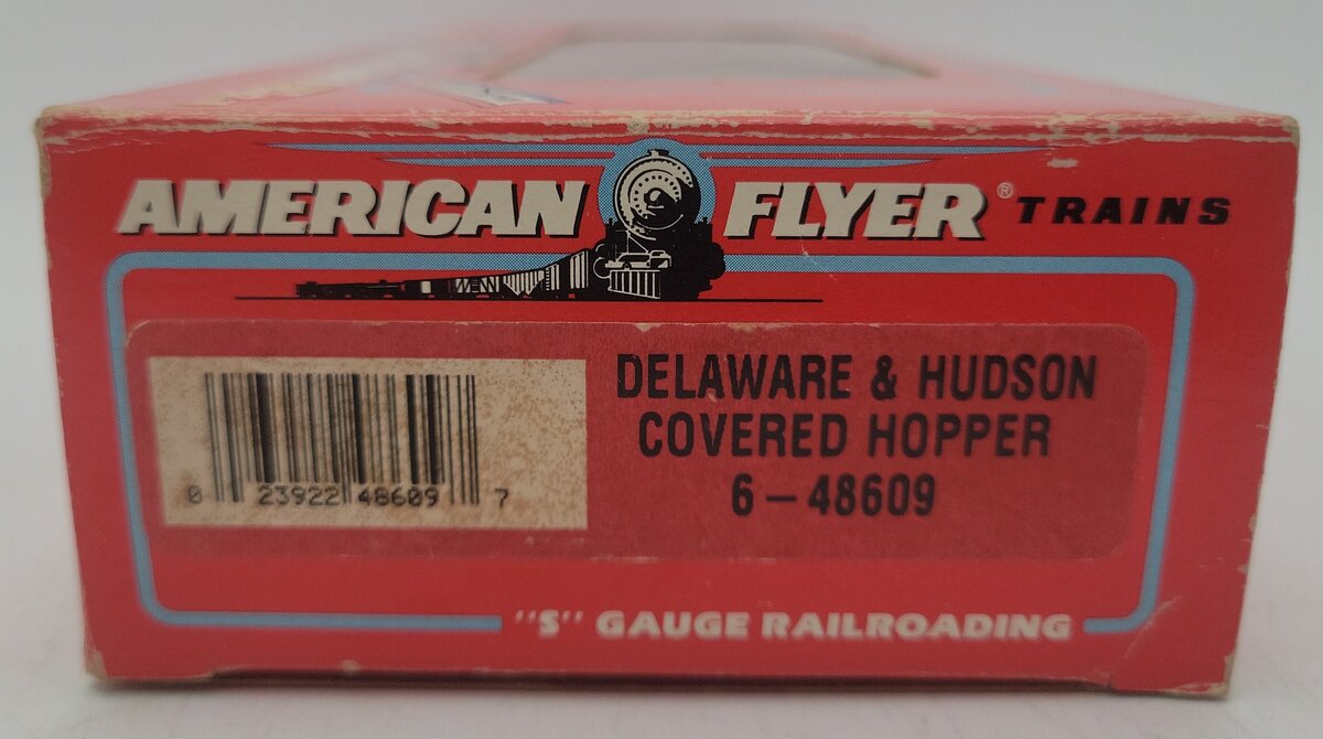 American Flyer 6-48609 S Scale Delaware & Hudson Covered Hopper #8609 LN/Box