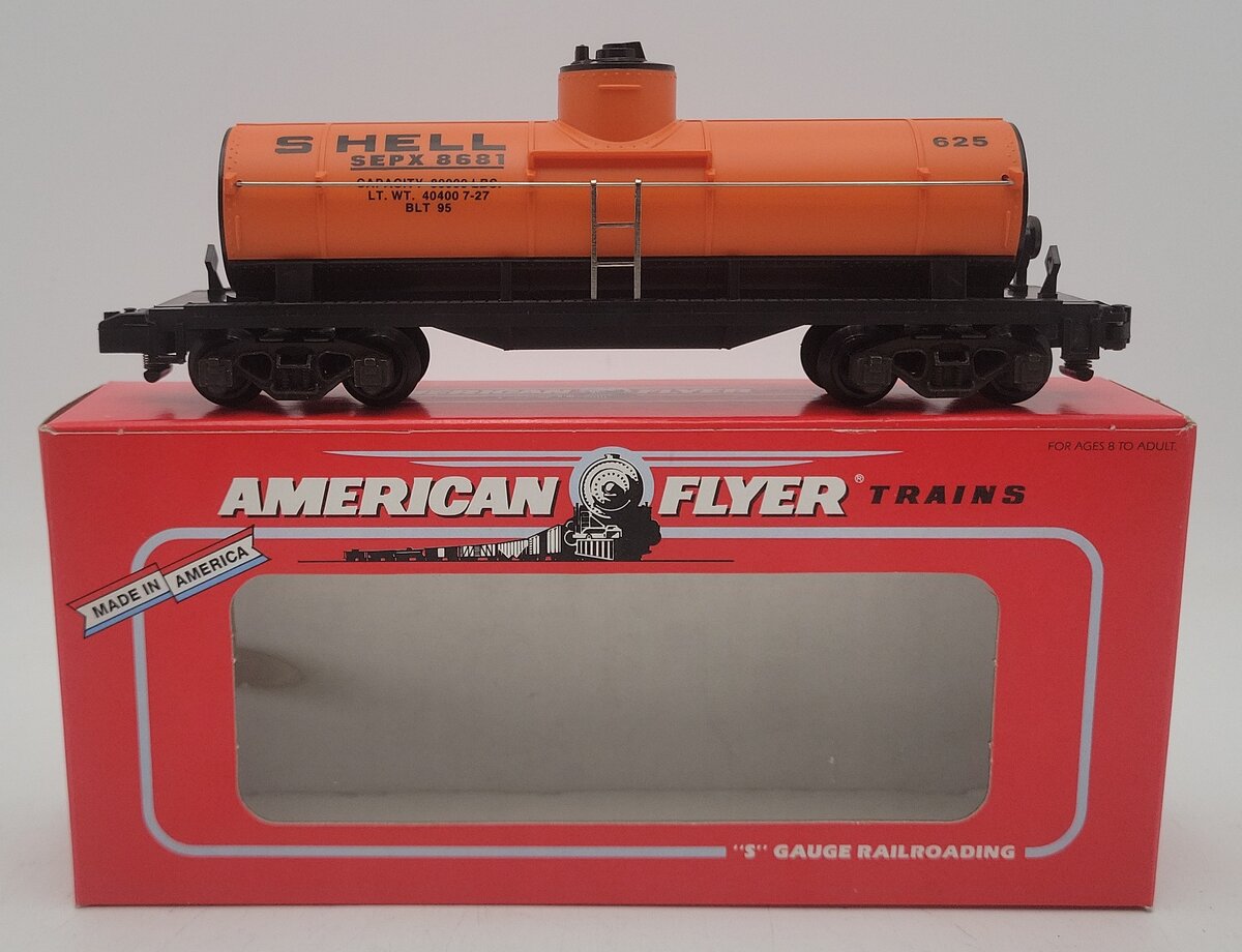 American Flyer 6-48405 S Gauge Shell Single Dome Tank Car #625 LN/Box