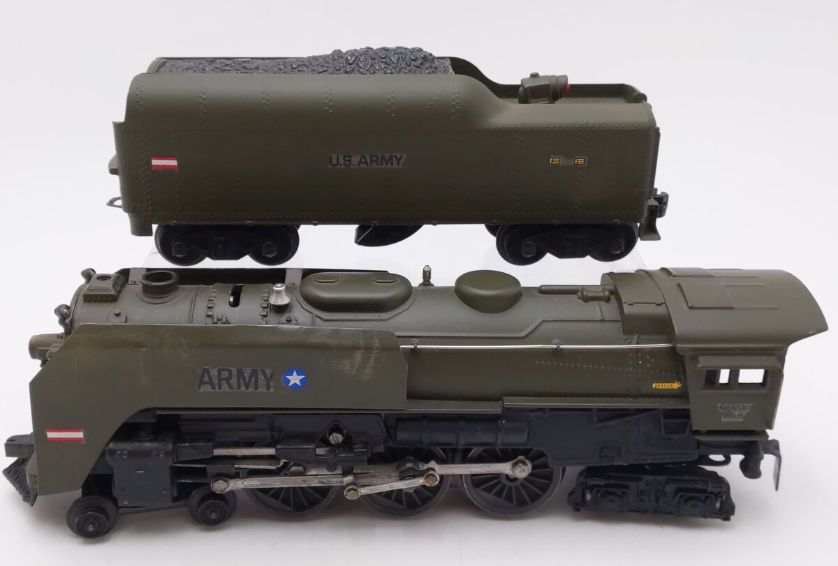 Lionel Vintage O U.S. Army Steam Locomotive & Tender #68826 - Custom Painted