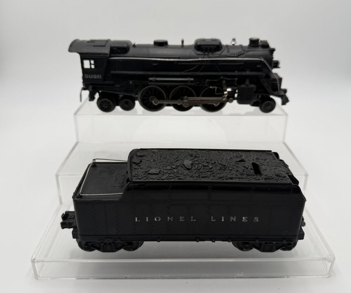 Lionel 2026 Vintage O 2-6-4 Diecast Steam Locomotive With 2466W Tender VG