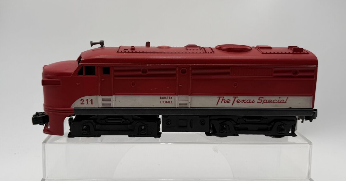 Lionel 211 Vintage O Gauge Texas Special Powered Diesel Locomotive VG