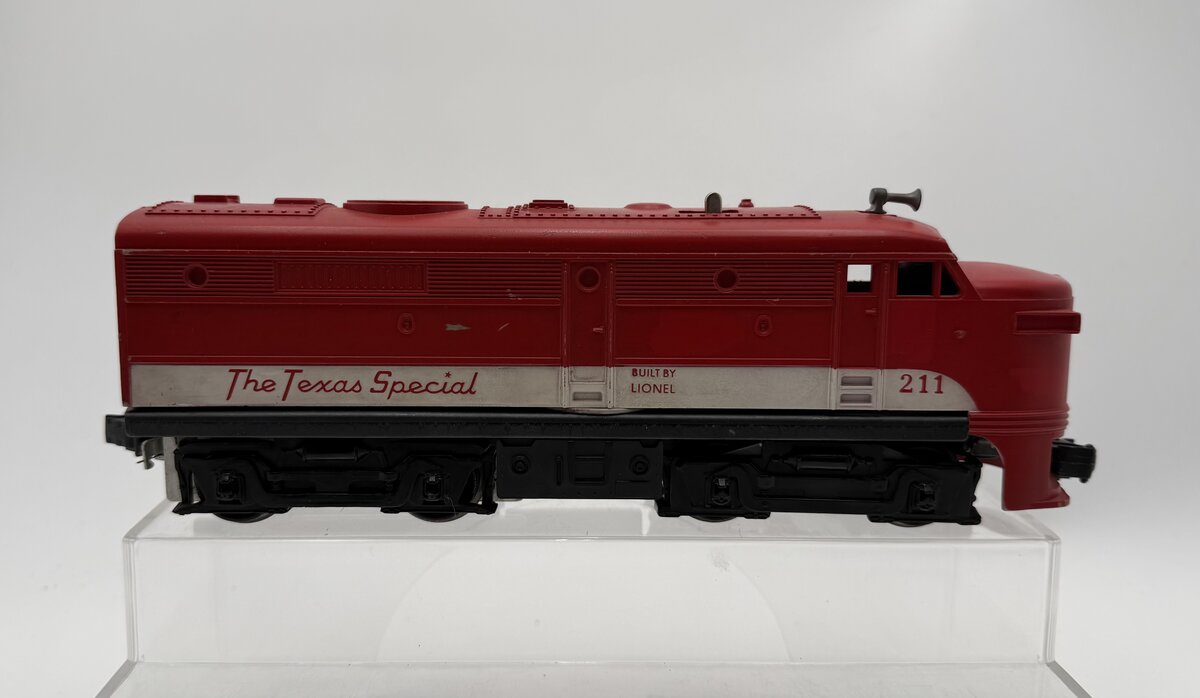 Lionel 211 Vintage O Gauge Texas Special Powered Diesel Locomotive VG
