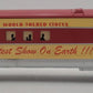 Lionel O Scale Custom Painted World Tour Circus Passenger Car #1012