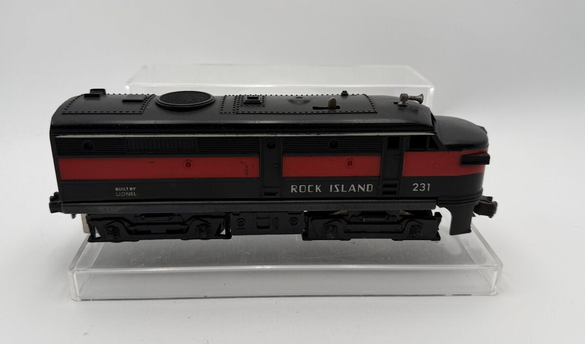 Lionel 231 Vintage O Rock Island Alco Powered A Unit Diesel Locomotive VG