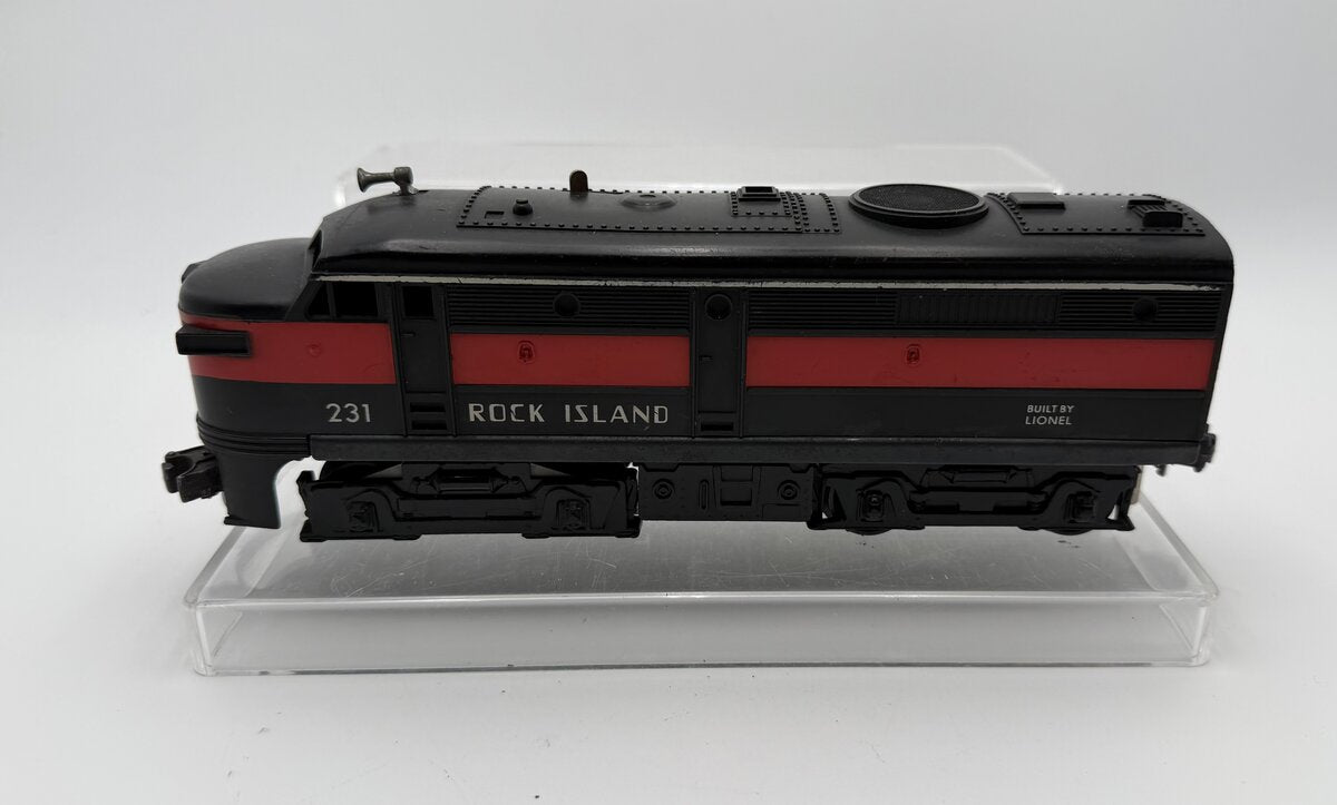 Lionel 231 Vintage O Rock Island Alco Powered A Unit Diesel Locomotive VG