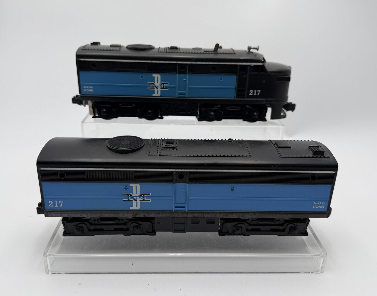 Lionel 217 Vintage O Boston & Maine Alco A&B Diesel Locomotive Set VG