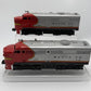 Lionel 218 Vintage O Santa Fe Alco AA Diesel Locomotive Set VG