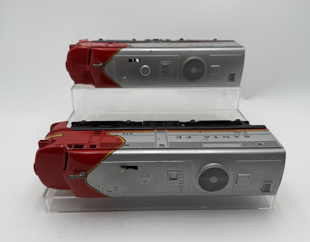 Lionel 218 Vintage O Santa Fe Alco AA Diesel Locomotive Set VG
