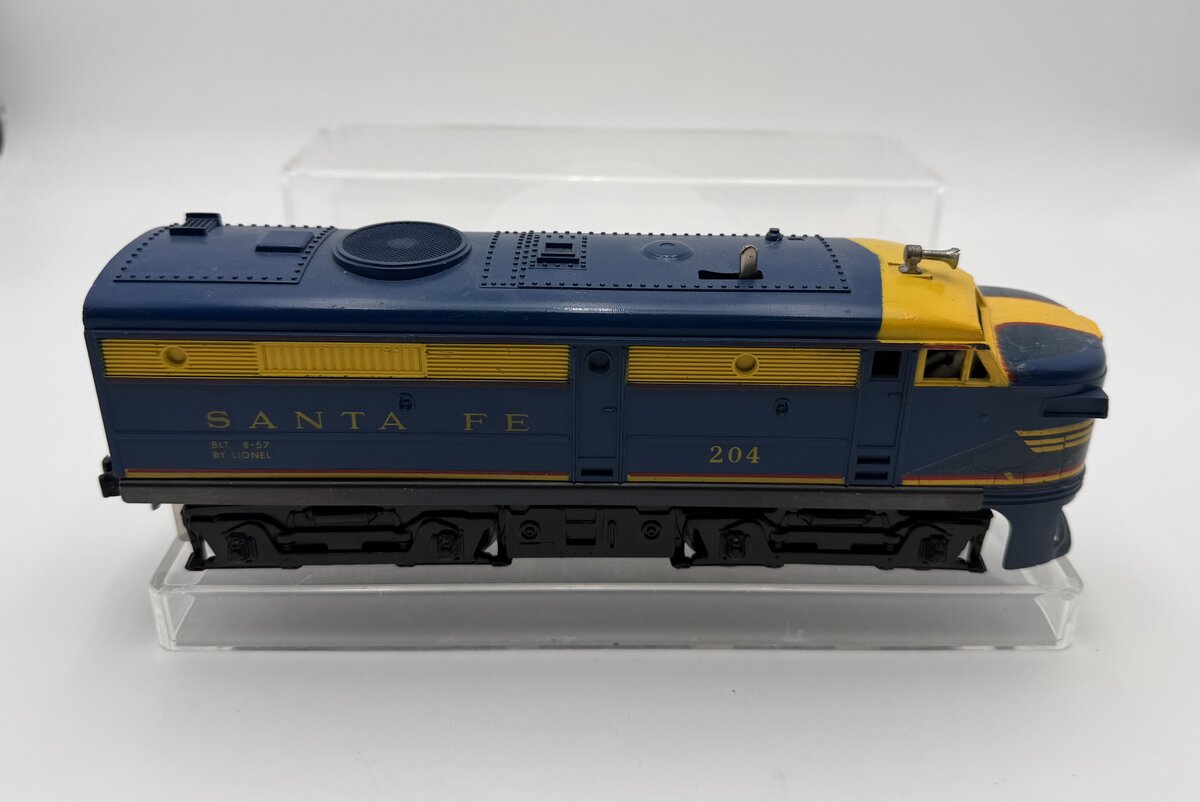Lionel 204 Vintage O Santa Fe Powered A Unit Diesel Locomotive VG
