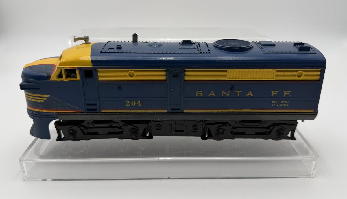 Lionel 204 Vintage O Santa Fe Powered A Unit Diesel Locomotive VG