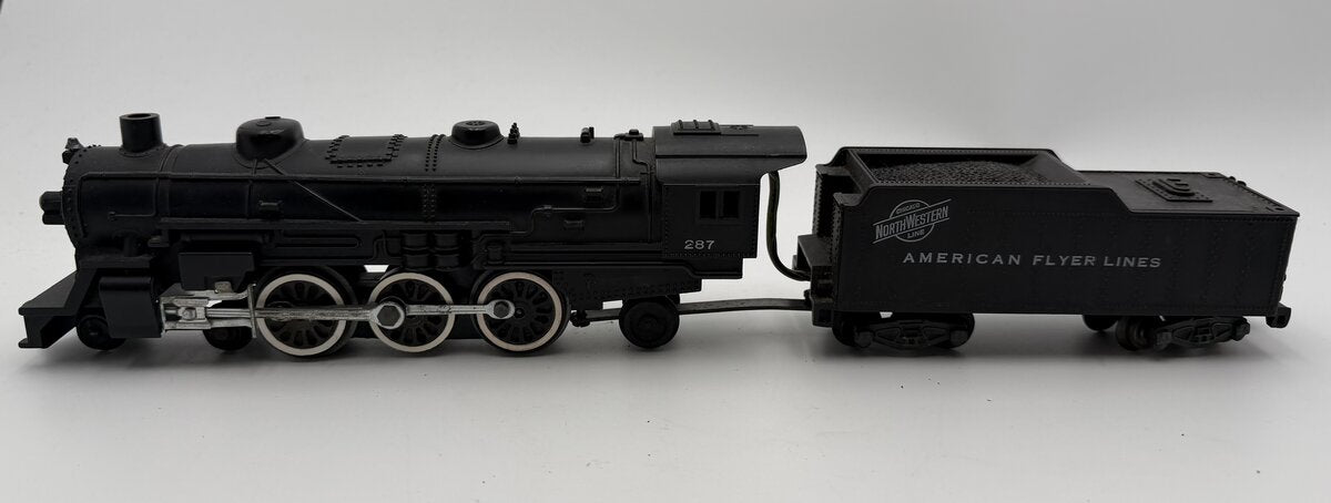American Flyer 287 Vintage S 4-6-2 Pacific Steam Locomotive & Tender VG