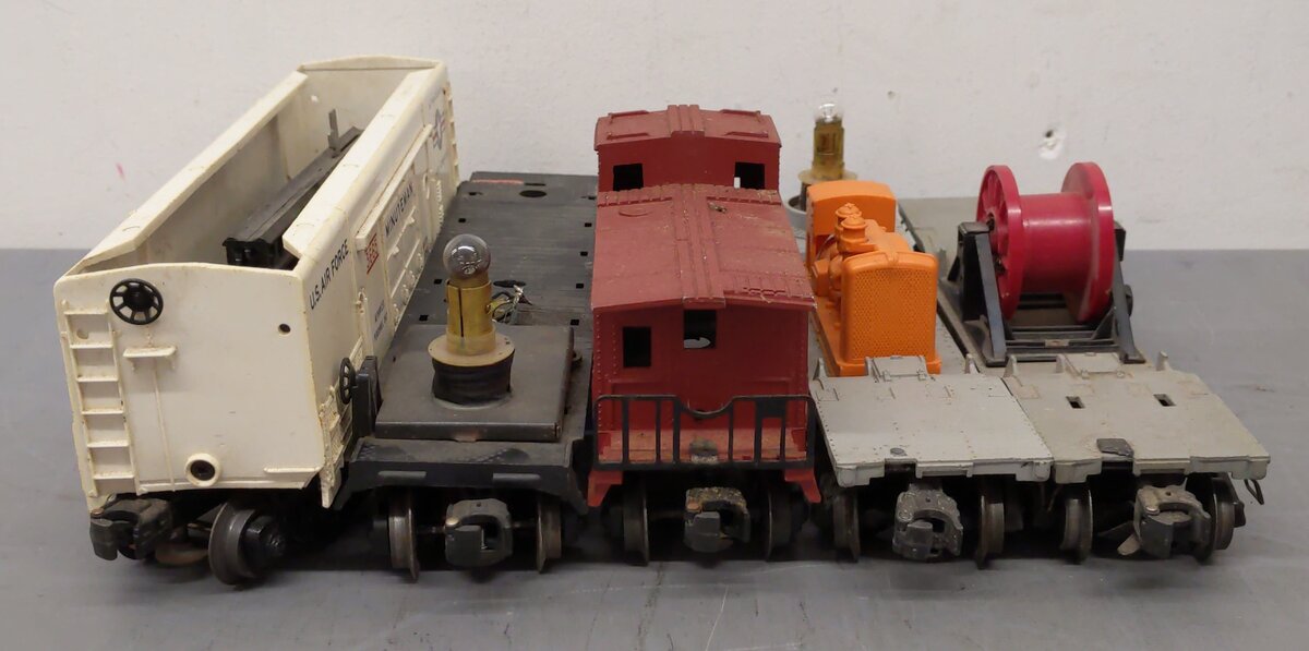 Lionel Vintage O Freight Cars: 3520, 3650, 3665, 6017 [5] VG