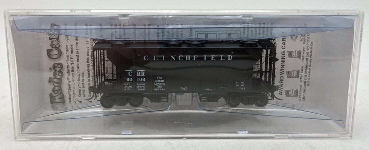 Kadee 8641 HO Clinchfield PS-2 2-Bay Covered Hoper #60106 MT/Box