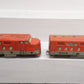 Marx 6000 Vintage O Southern Pacific Tinplate AA Diesel Locomotives VG