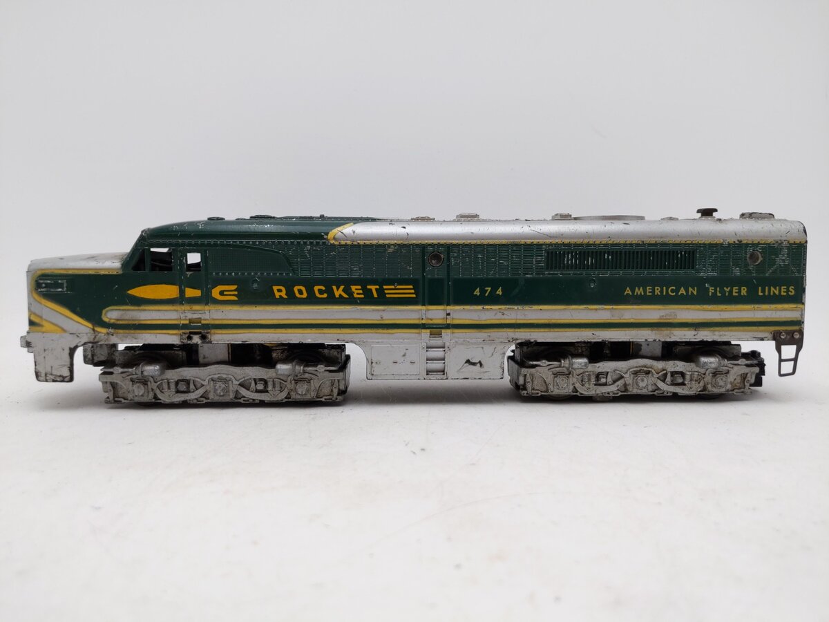 American Flyer 474 Vintage S Rocket Powered Diesel Locomotive VG