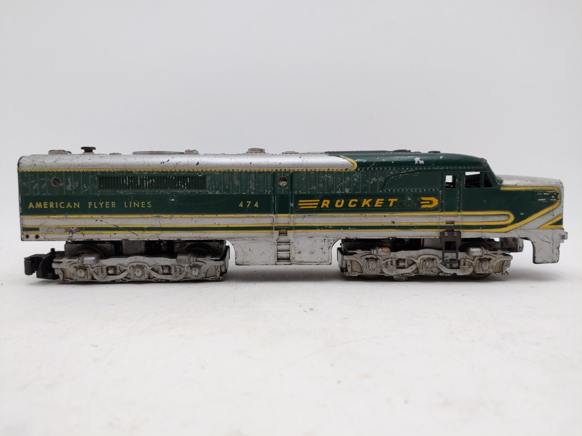 American Flyer 474 Vintage S Rocket Powered Diesel Locomotive VG
