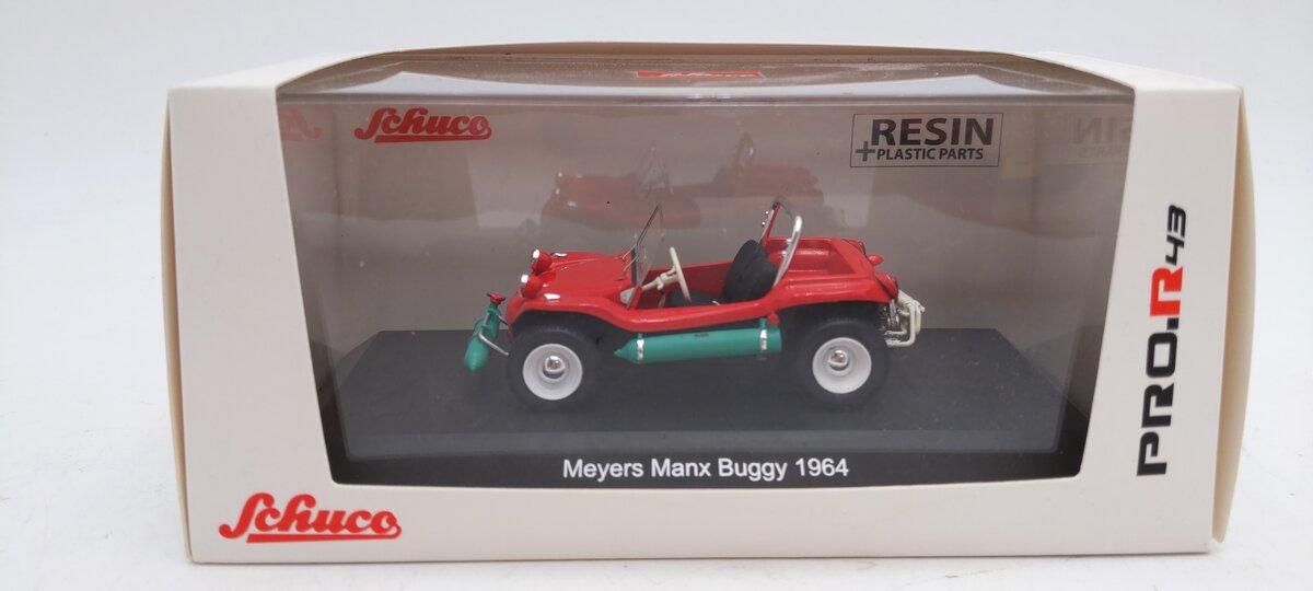 Schuco 450924700 1:43 1964 Meyers Manx Buggy Red Diecast Model Car VG/Box