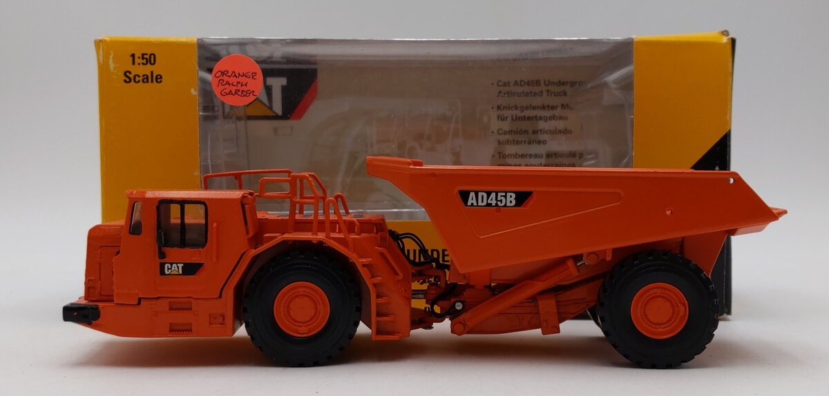 Norscot 55191 1:50 Caterpillar AD45B Underground Truck - Orange Color LN/Box