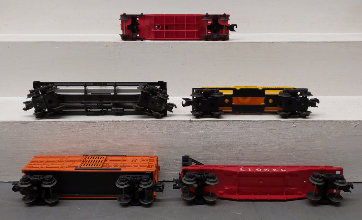 Lionel Vintage O Freight Cars: 3309, 6015, 6415, 6467, 6646 [5] VG
