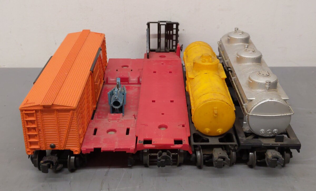 Lionel Vintage O Freight Cars: 3309, 6015, 6415, 6467, 6646 [5] VG