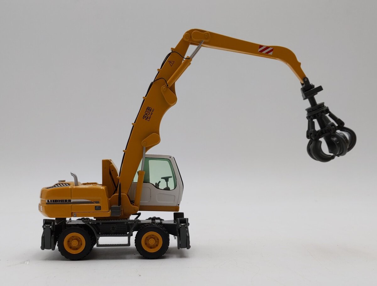 NZG 497 1:50 Scale Liebherr A 316 Hydraulic Excavator w/Grapple LN/Box